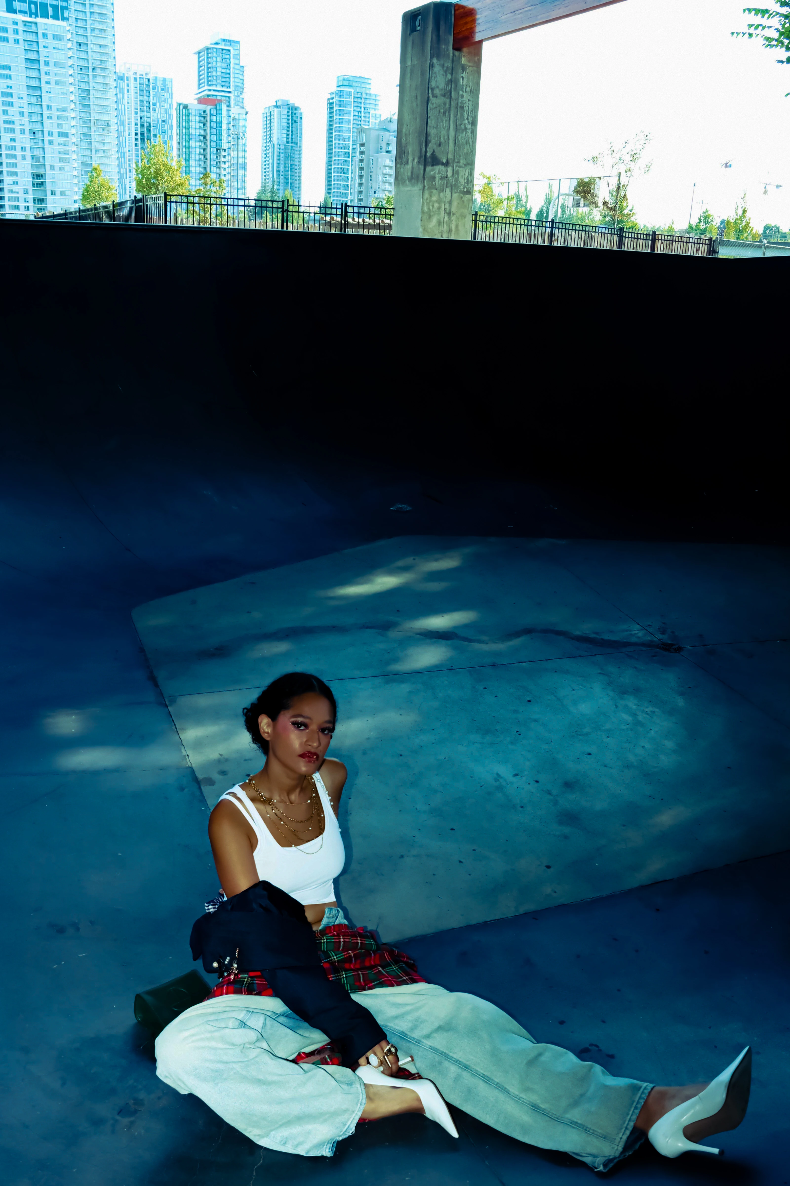 Model in a Skatepark