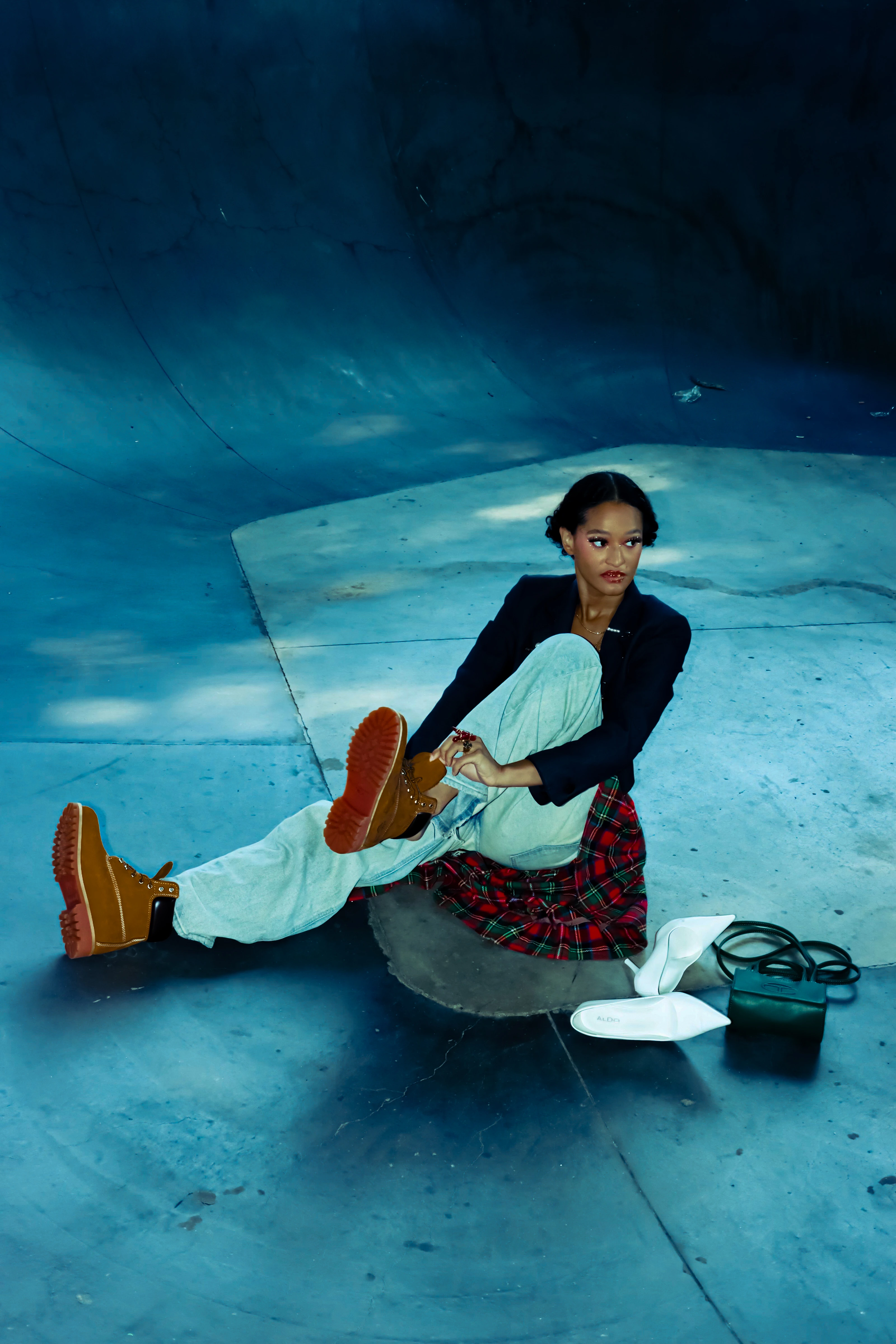 Model in a Skatepark
