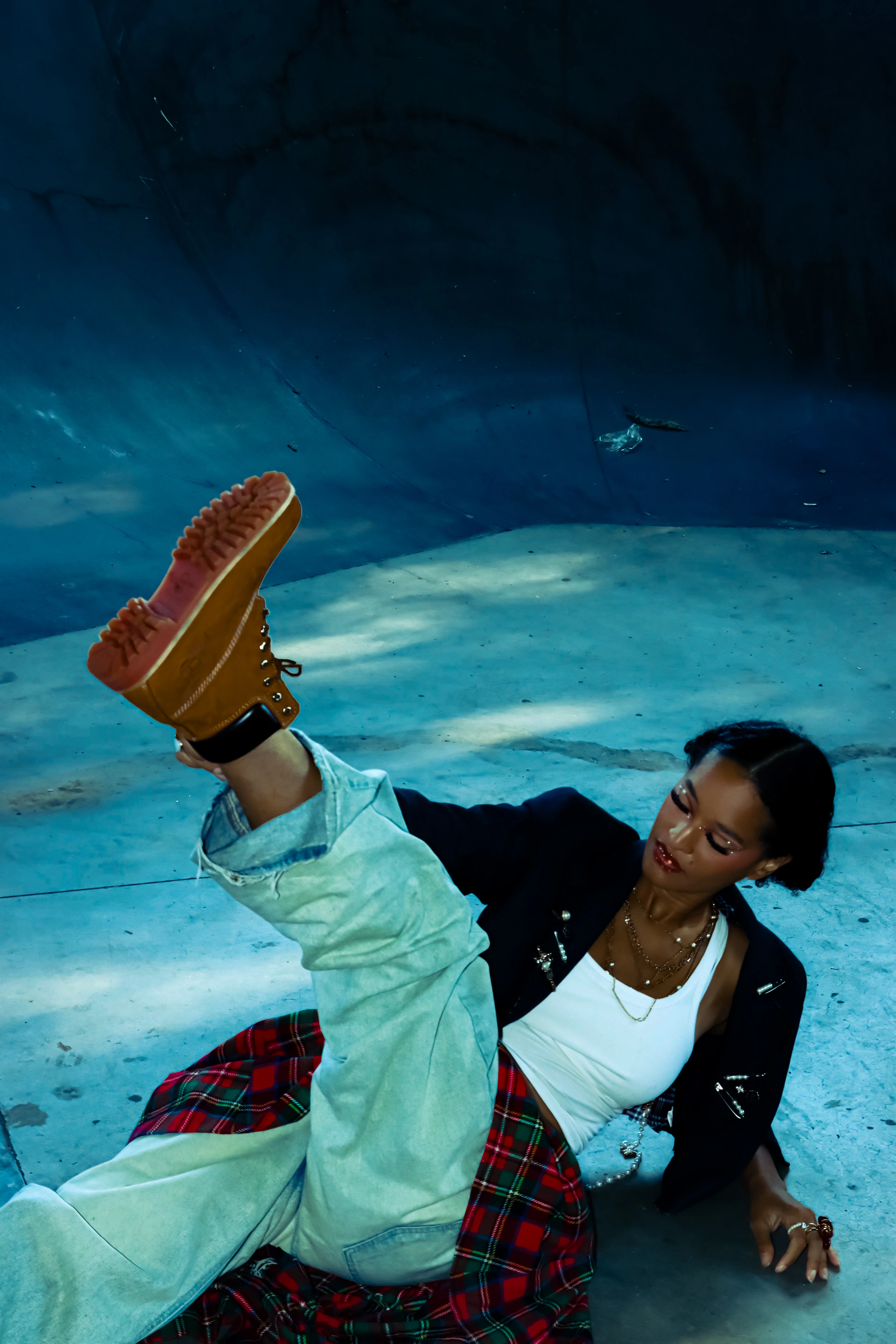 Model in a Skatepark